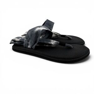 Sanuk Grateful Dead Yoga‎ Sling Tie Dye Sandals Grey White Women's 
Size 8 Shoes